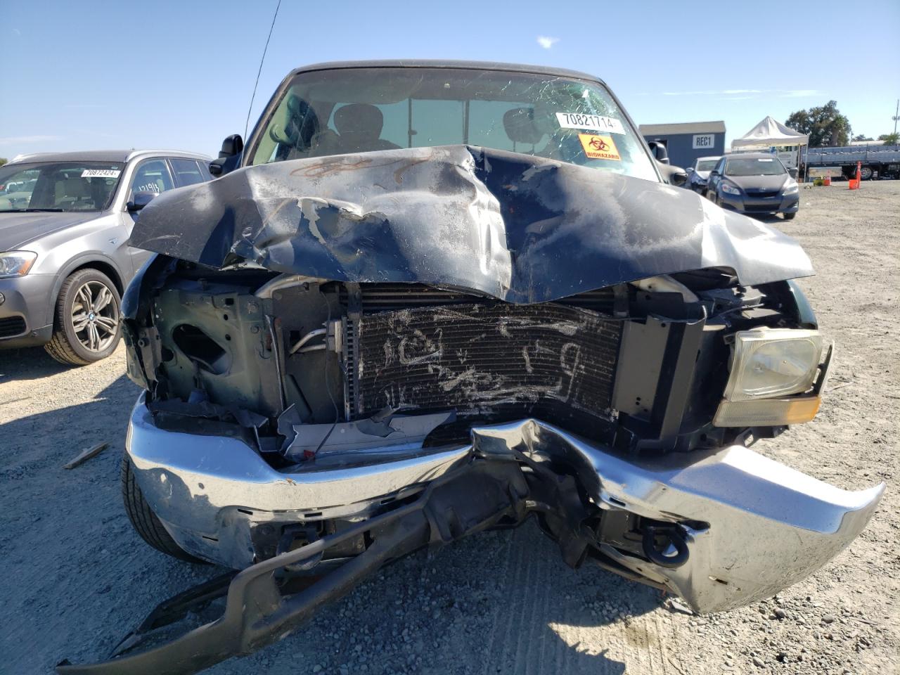 2002 Ford F250 VIN 1FTNX21F72EB84424 Copart auction photo, front end damage thumbnail 5
