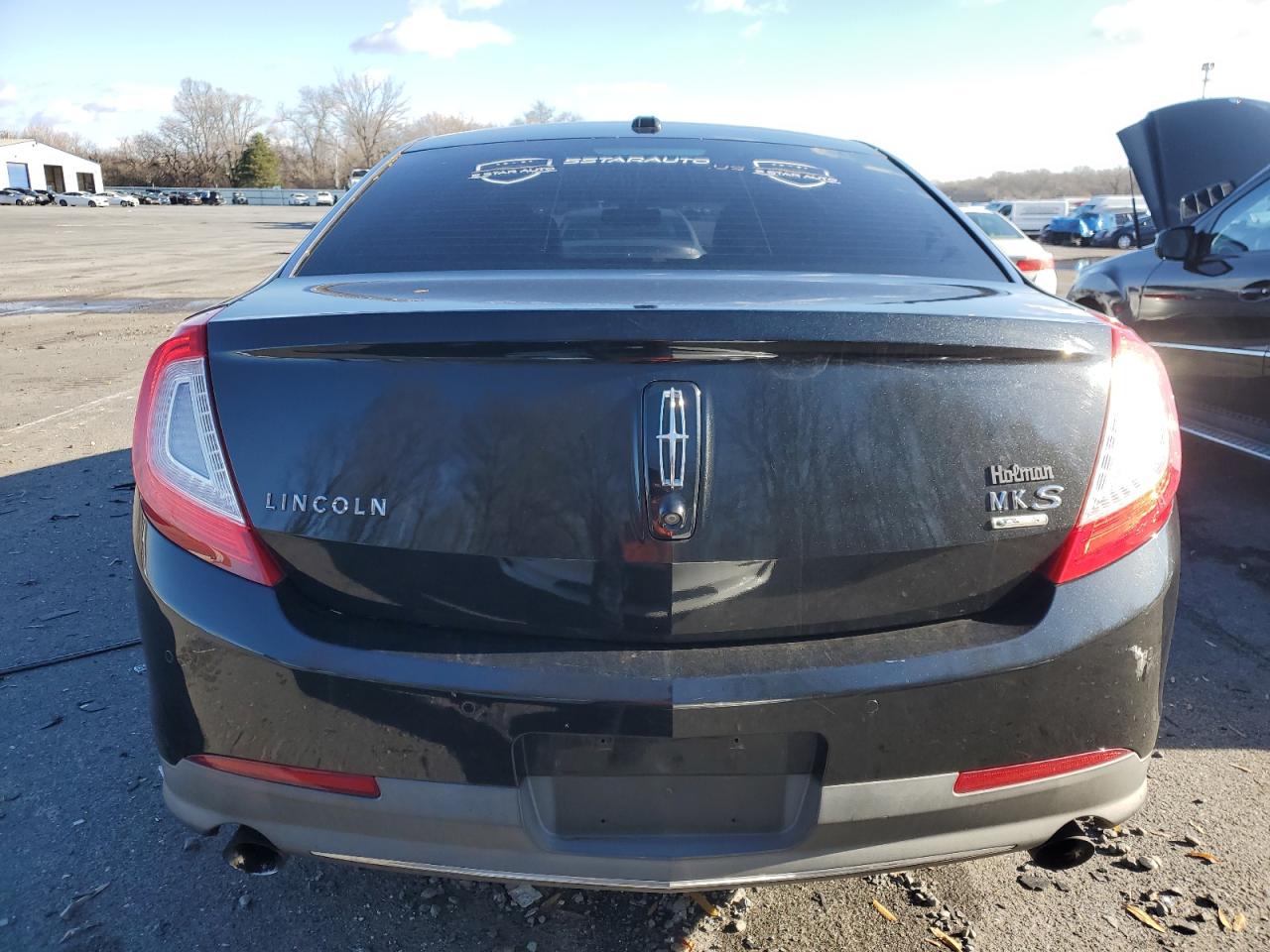 2014 Lincoln MKS VIN 1LNHL9FT3EG608220 Copart auction photo, undercarriage / front end damage thumbnail 6