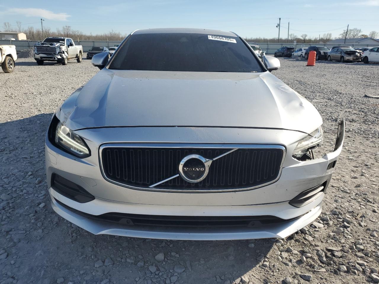 2018 Volvo S90 VIN LVY992MK0JP023624 Copart auction photo, front end / undercarriage damage thumbnail 5