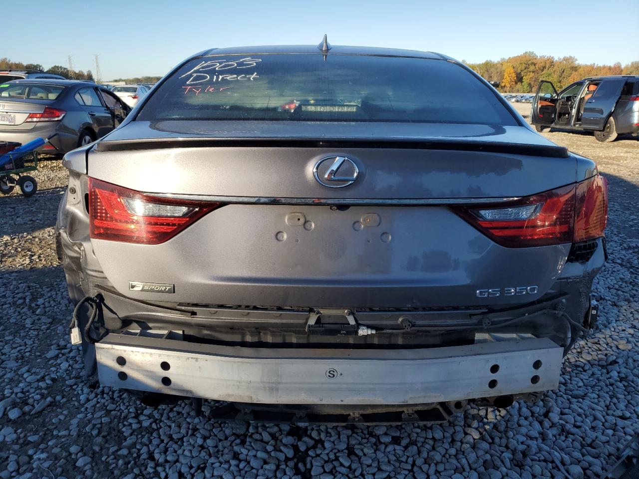 2015 Lexus GS VIN JTHBE1BLXFA008700 Copart auction photo, rear end damage thumbnail 6