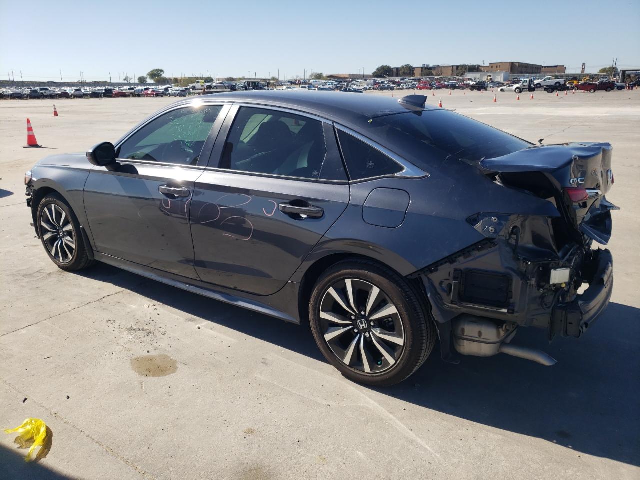 2022 Honda Civic VIN JHMFE1F72NX008281 Copart auction photo, rear end / front end damage thumbnail 2