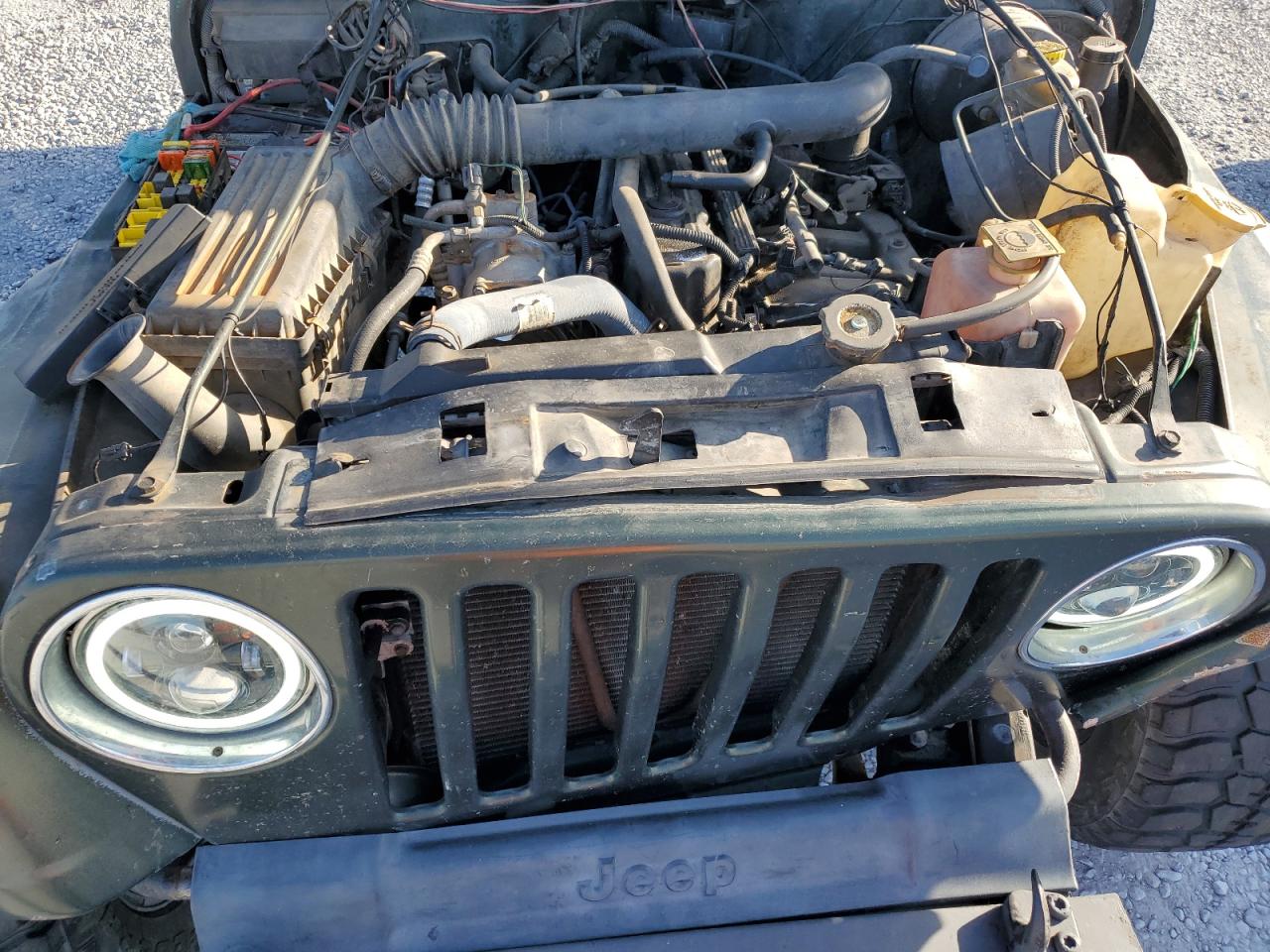 1997 Jeep Wrangler VIN 1J4FY19S0VP453959 Copart auction photo, front end / undercarriage damage thumbnail 13