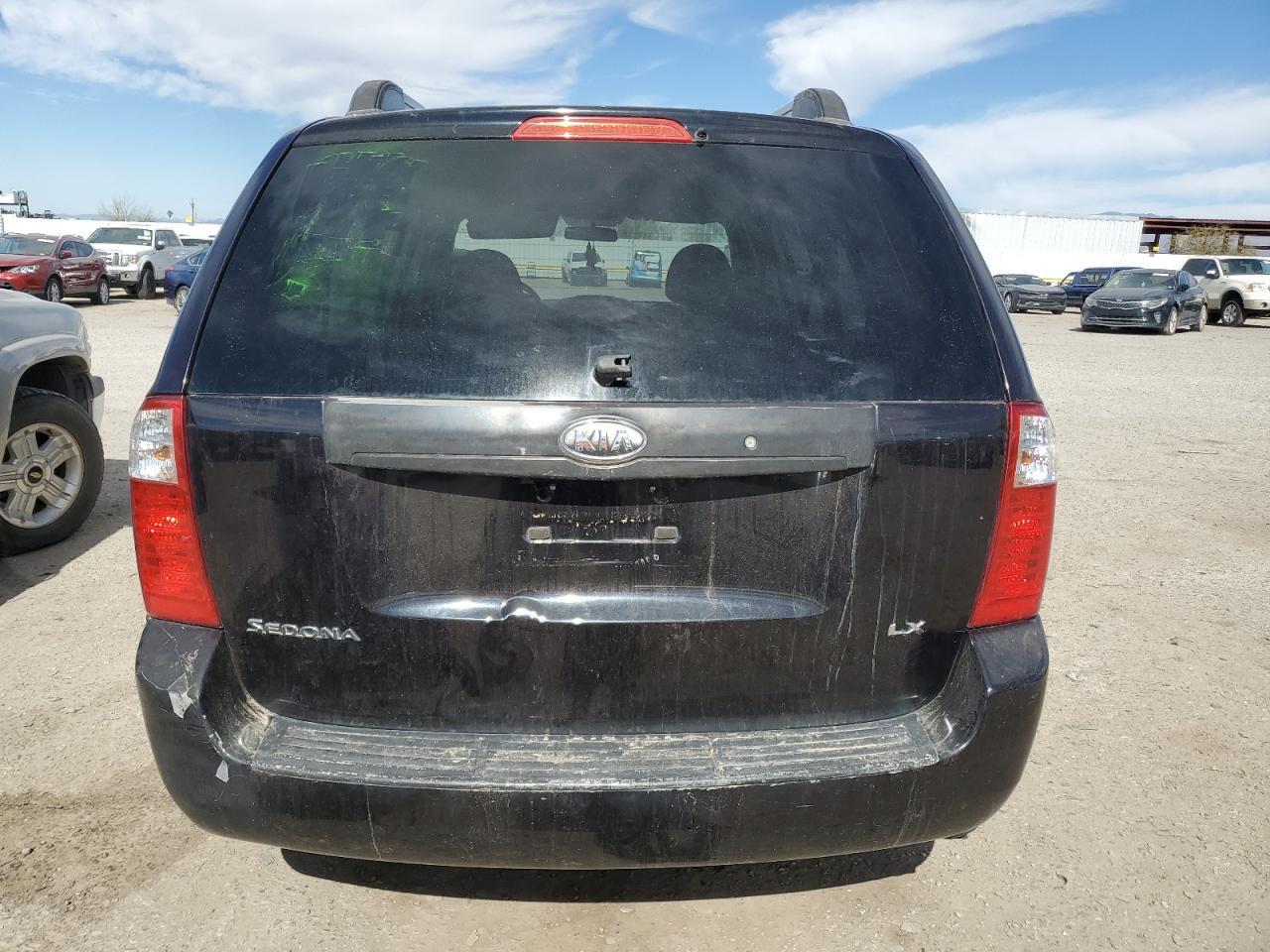 2008 KIA Sedona VIN KNDMB233886194735 Copart auction photo, front end damage thumbnail 6