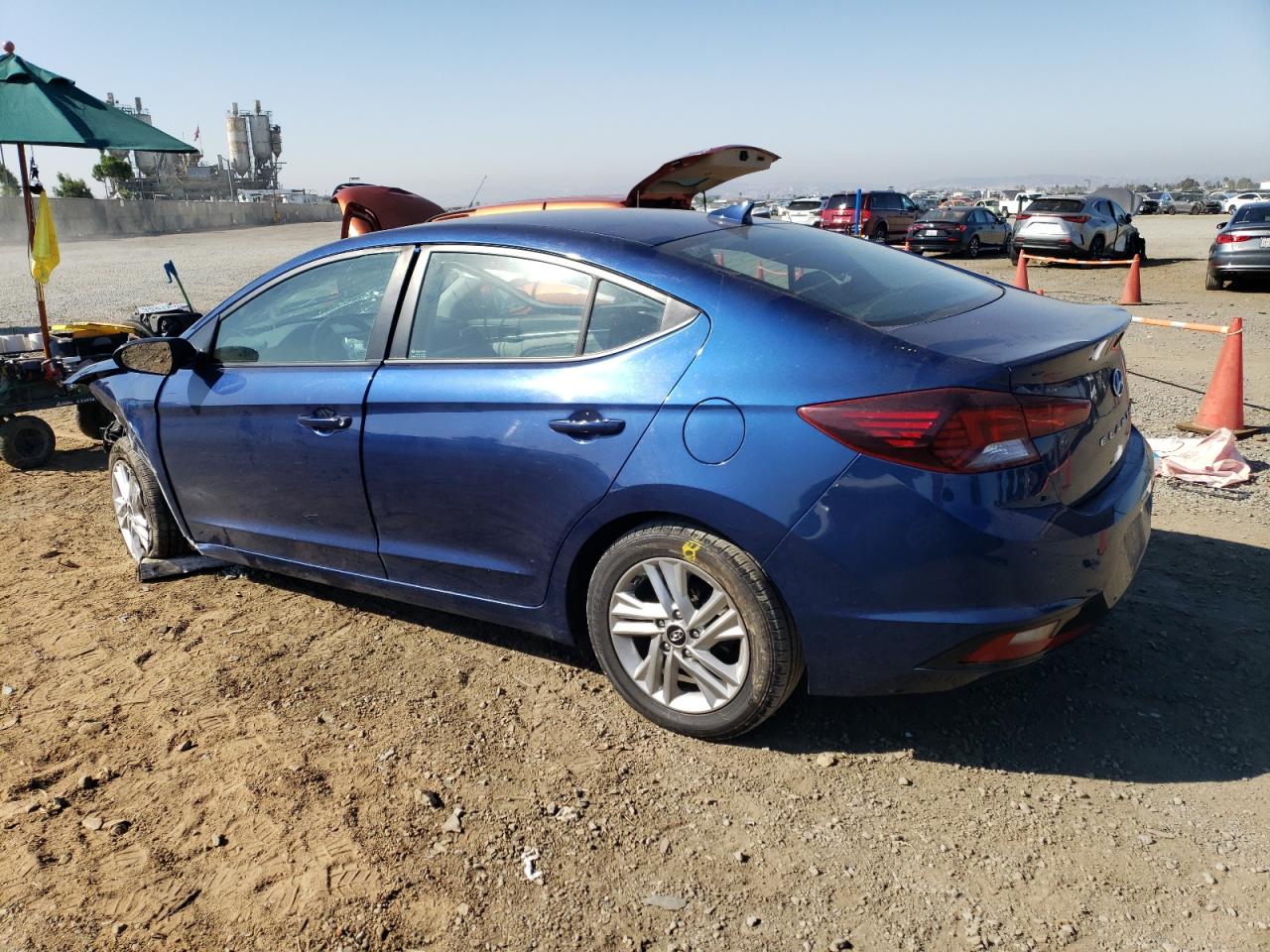 2020 Hyundai Elantra VIN 5NPD84LF0LH570220 Copart auction photo, all over damage thumbnail 2