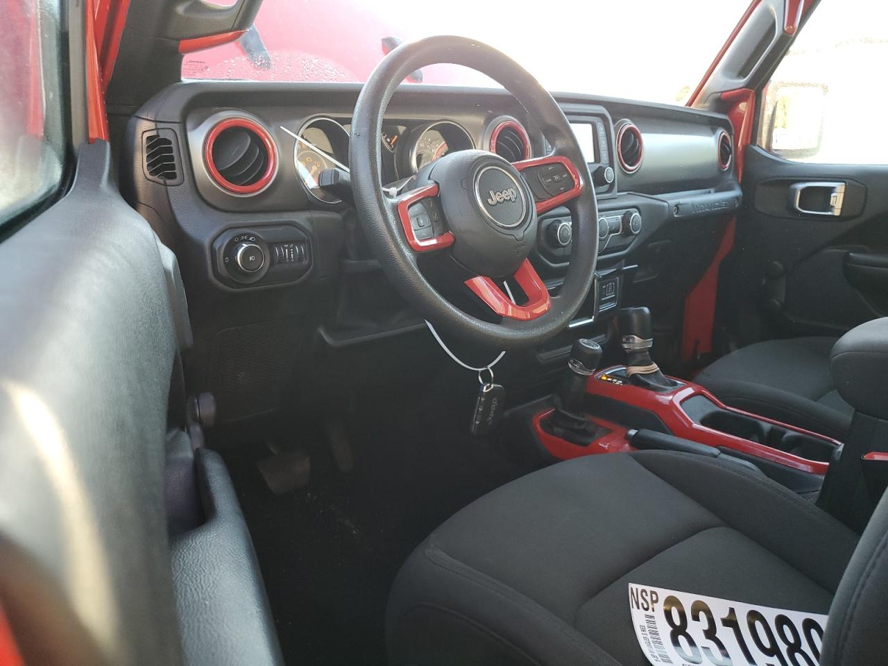 2019 Jeep Wrangler VIN 1C4GJXAG8KW652056 Copart auction photo, rear end damage thumbnail 8