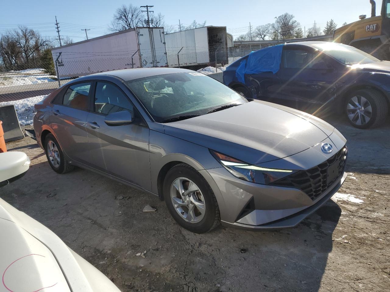 2021 Hyundai Elantra VIN KMHLL4AG7MU149040 Copart auction photo, side damage thumbnail 4