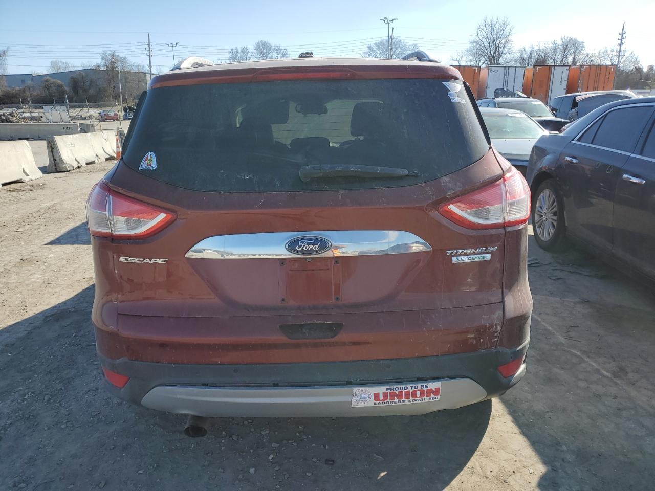 2014 Ford Escape VIN 1FMCU0J91EUA45152 Copart auction photo, front end damage thumbnail 6