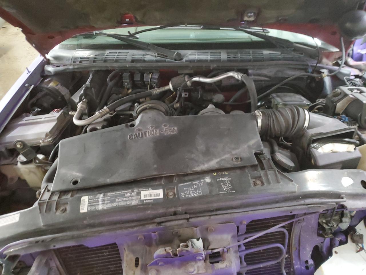 1996 Chevrolet S-10 Pickup VIN 1GCCS1440T8110787 Copart auction photo, front end / side damage thumbnail 12