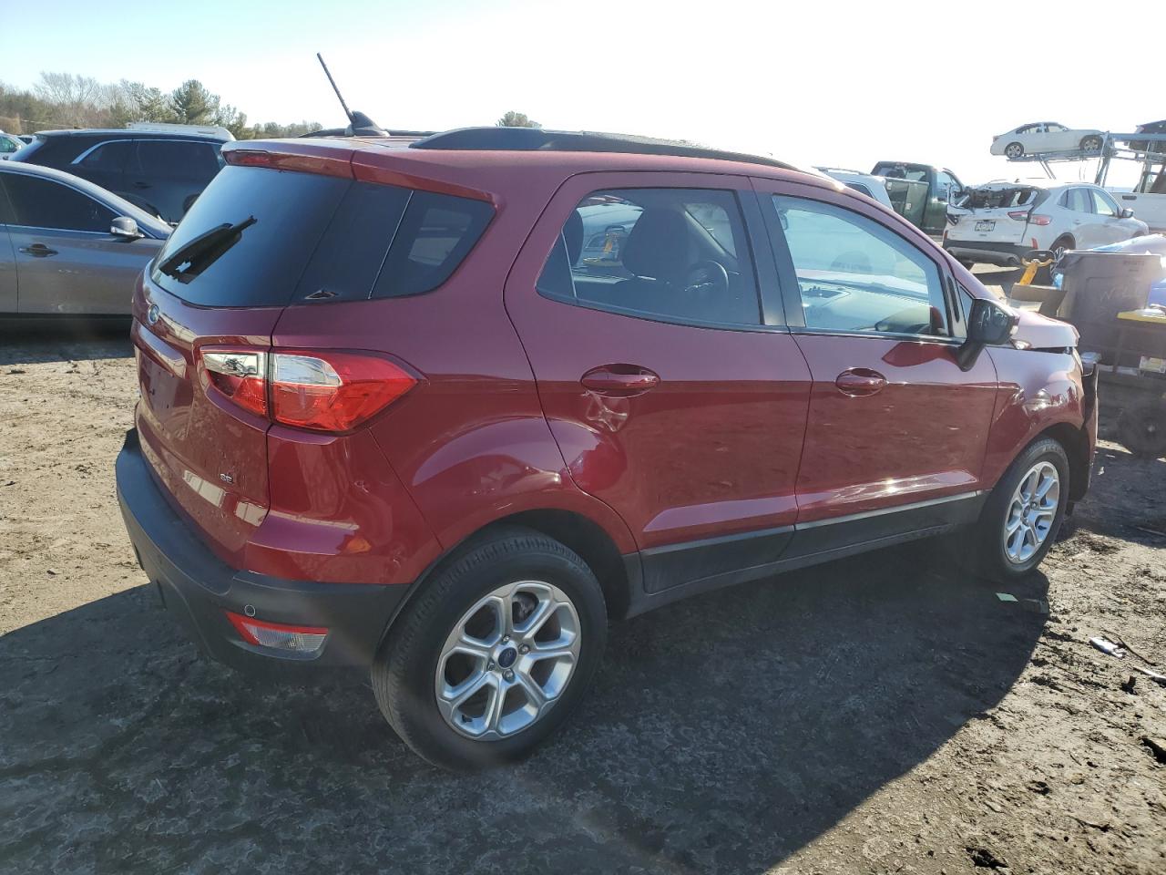 2021 Ford EcoSport VIN MAJ3S2GE8MC405702 Copart auction photo, front end / side damage thumbnail 3