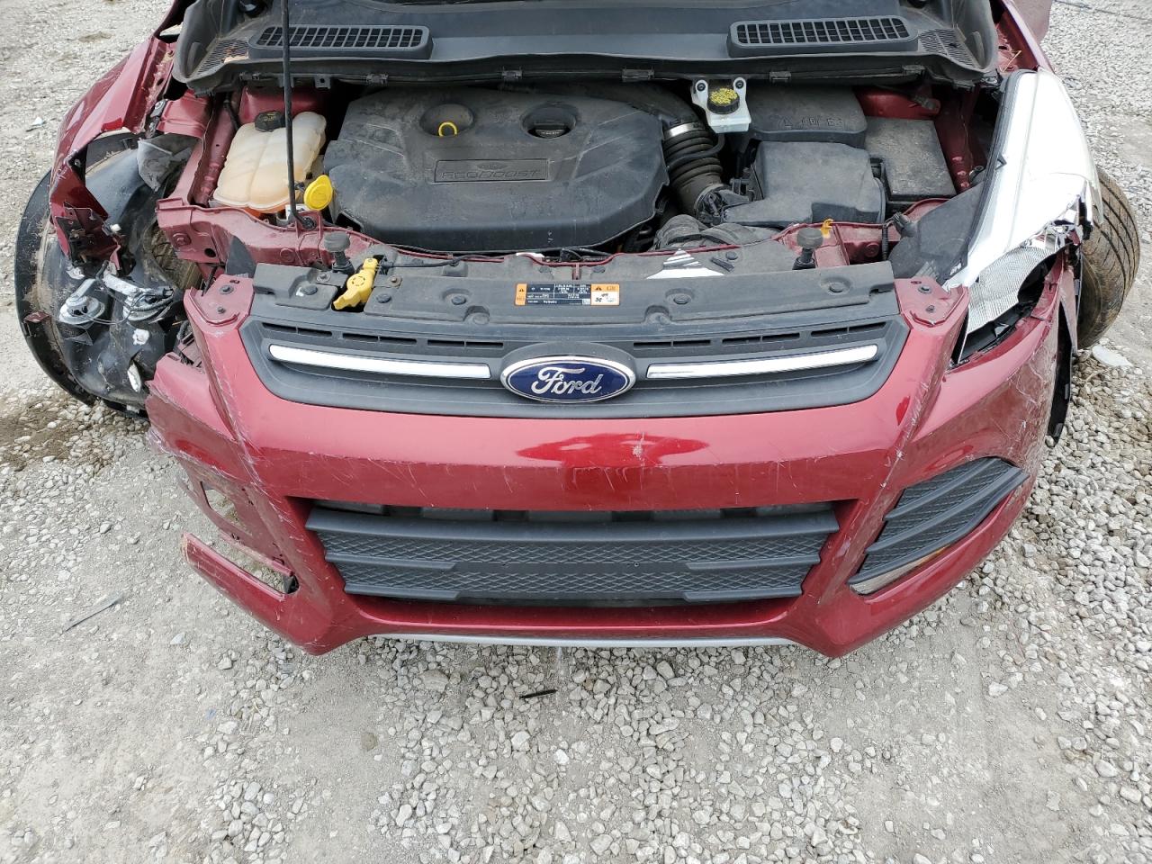 2016 Ford Escape VIN 1FMCU9G90GUB92139 Copart auction photo, front end / side damage thumbnail 12
