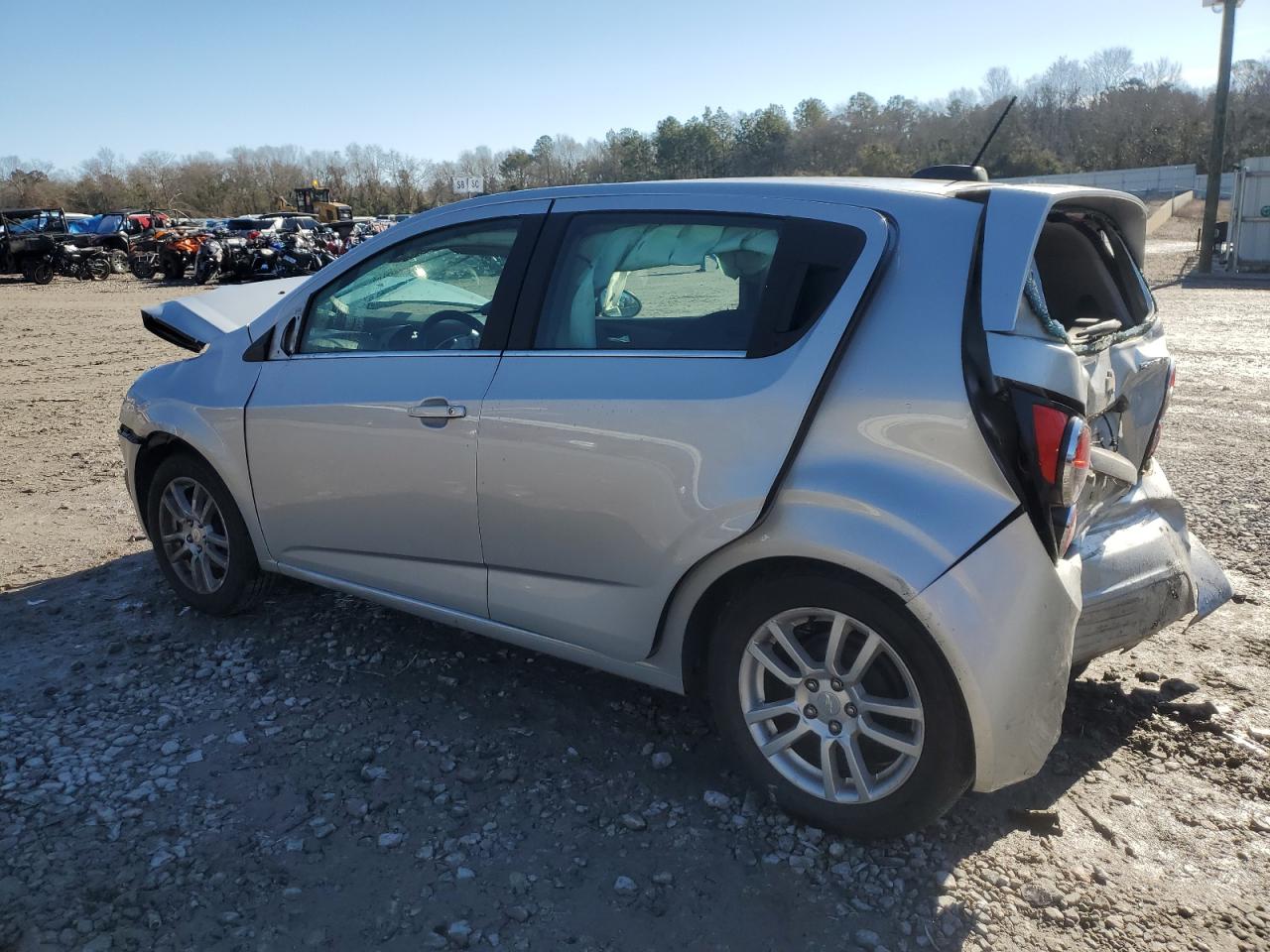 2015 Chevrolet Sonic VIN 1G1JC6SH8F4148084 Copart auction photo, rear end / front end damage thumbnail 2