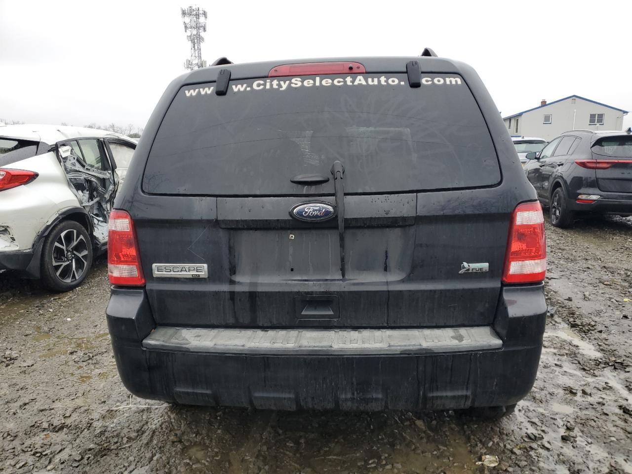 2012 Ford Escape VIN 1FMCU9DG4CKB86840 Copart auction photo, front end / side damage thumbnail 6