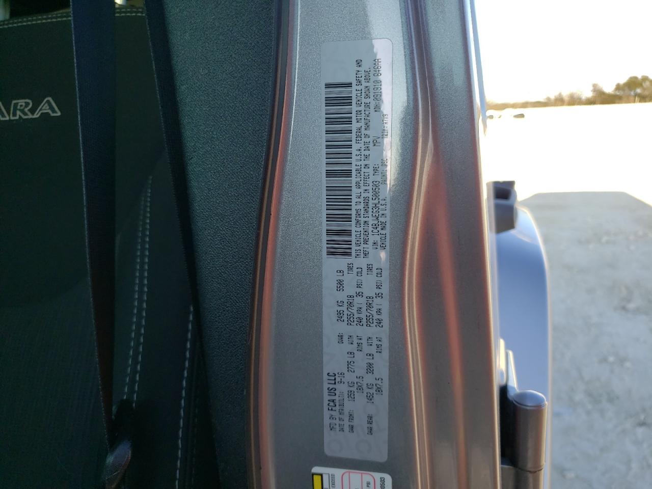 2017 Jeep Wrangler VIN 1C4BJWEG3HL500503 Copart auction photo, front end damage thumbnail 12