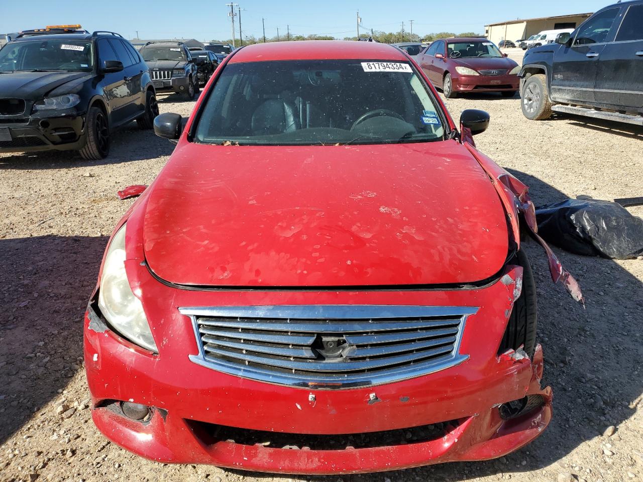 2011 Infiniti G VIN JN1CV6AP7BM504735 Copart auction photo, front end damage thumbnail 5