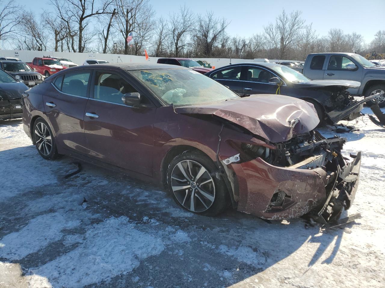 2020 Nissan Maxima VIN 1N4AA6DV0LC376863 Copart auction photo, front end damage thumbnail 4