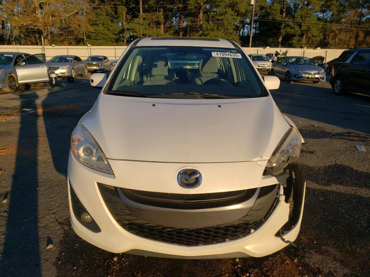 2012 Mazda 5 VIN JM1CW2CL4C0135466 Copart auction photo, side / front end damage thumbnail 5