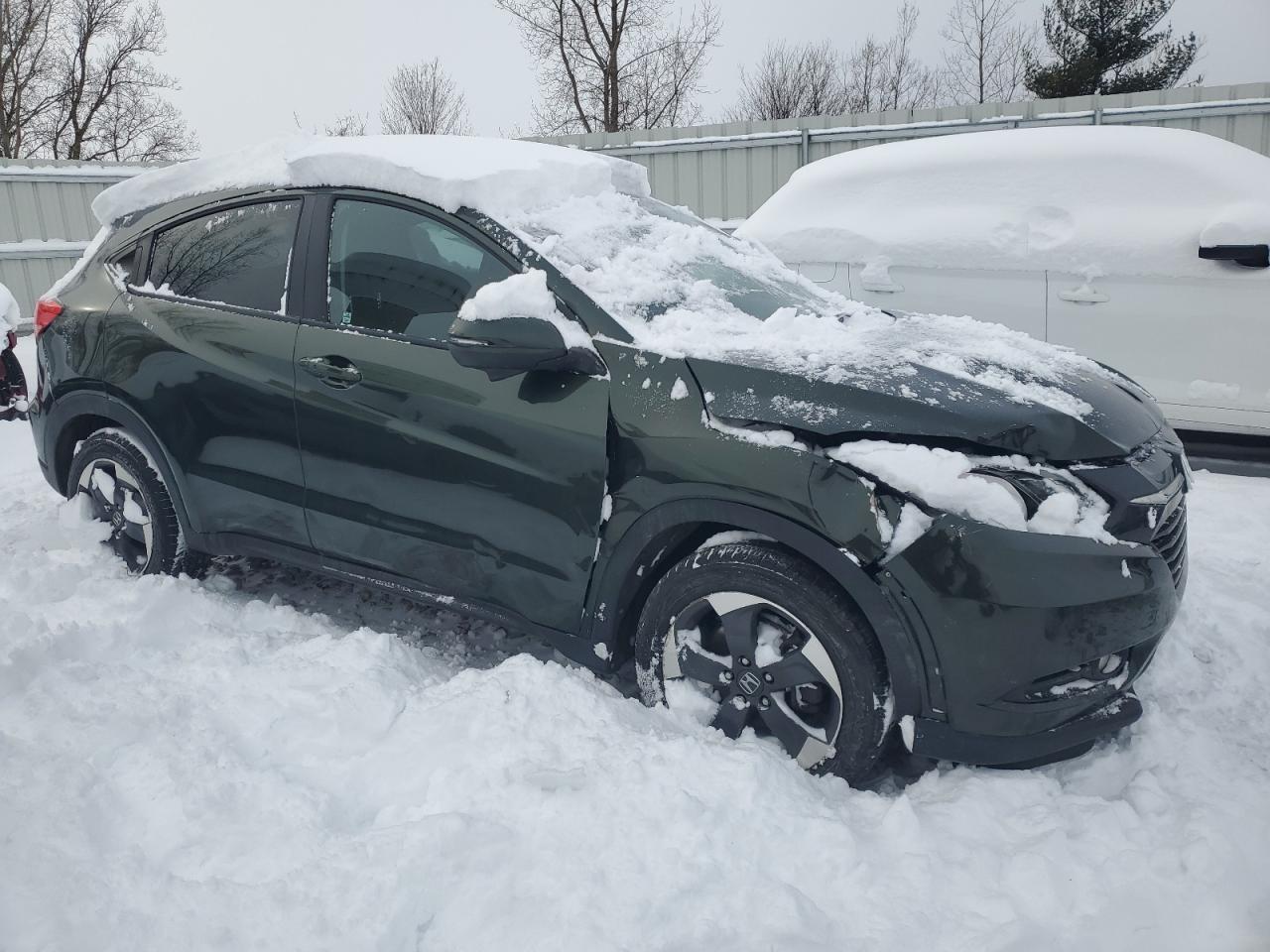 2018 Honda HR-V VIN 3CZRU6H54JG707785 Copart auction photo, side damage thumbnail 4