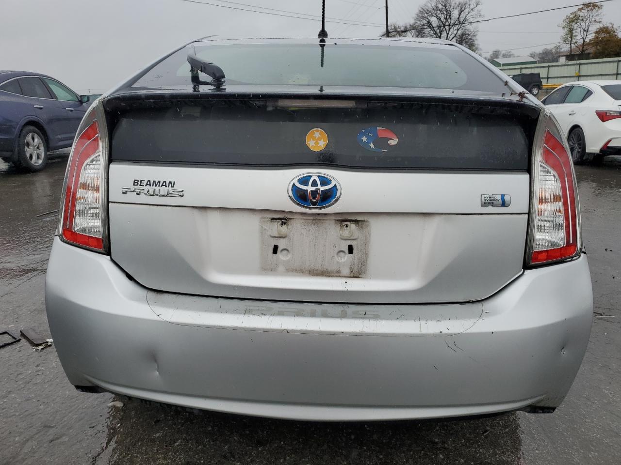 2012 Toyota Prius VIN JTDKN3DU9C5451136 Copart auction photo, front end / rear end damage thumbnail 6