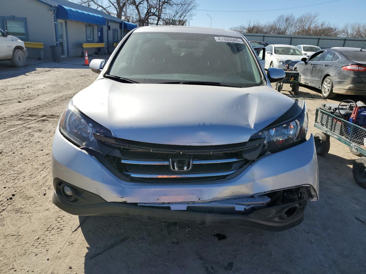 2013 Honda CR-V VIN 3CZRM3H53DG702225 Copart auction photo, front end damage thumbnail 5