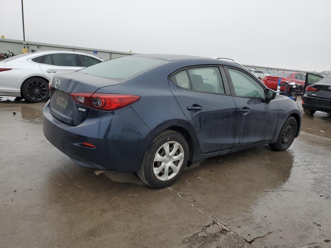 2015 Mazda 3 VIN 3MZBM1U79FM233498 Copart auction photo, side / hail damage thumbnail 3