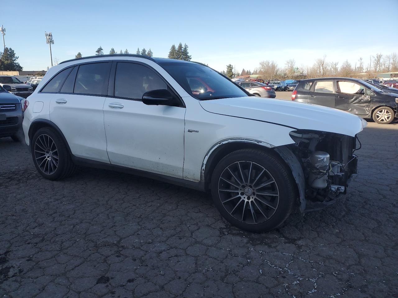 2017 Mercedes-Benz GLC VIN WDC0G6EB4HF216221 Copart auction photo, front end damage thumbnail 4
