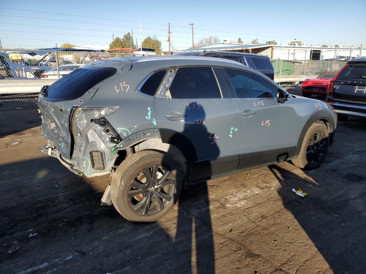 2022 Mazda CX-30 VIN 3MVDMBCL6NM450598 Copart auction photo, rear end damage thumbnail 3