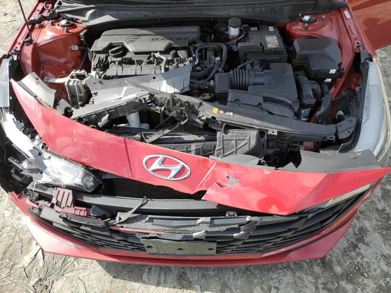 2022 Hyundai Elantra VIN KMHLM4AG8NU332896 Copart auction photo, front end / rear end damage thumbnail 12