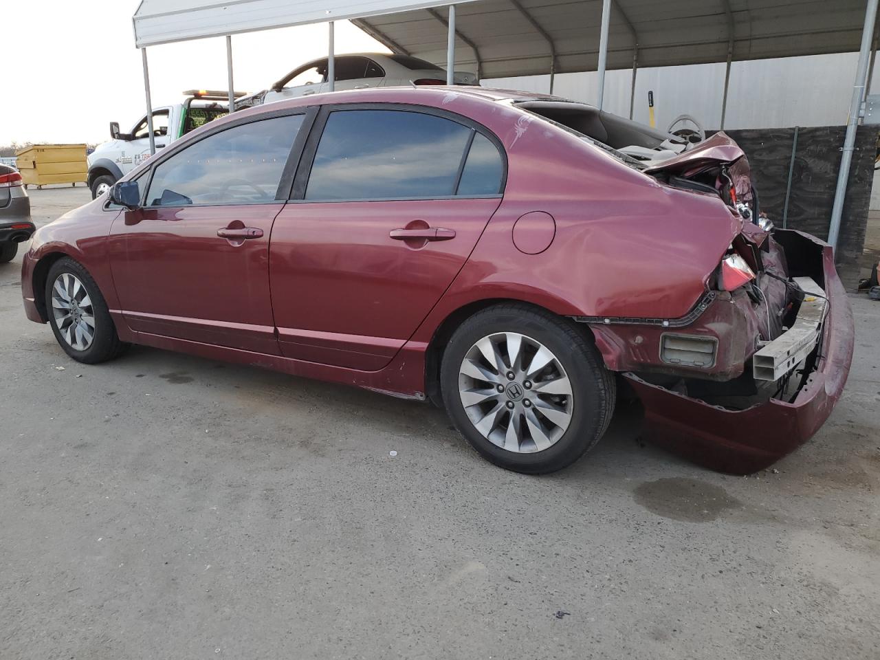 2010 Honda Civic VIN 19XFA1F87AE085650 Copart auction photo, rear end damage thumbnail 2