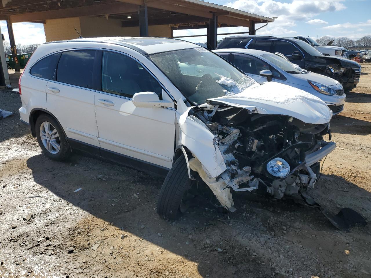 2010 Honda CR-V VIN JHLRE3H7XAC007360 Copart auction photo, front end damage thumbnail 4