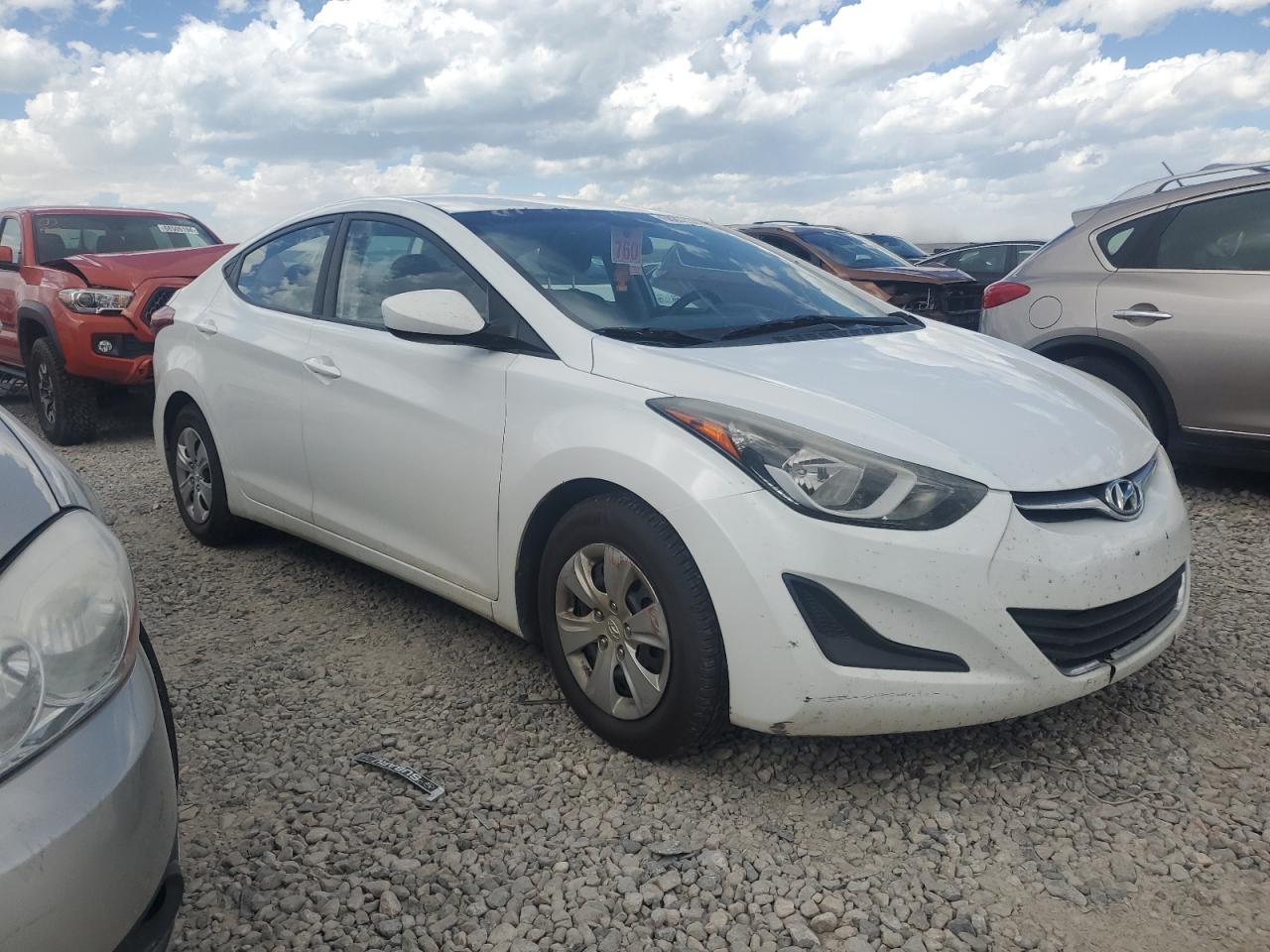 2016 Hyundai Elantra VIN 5NPDH4AE2GH701020 Copart auction photo, water/flood damage thumbnail 4