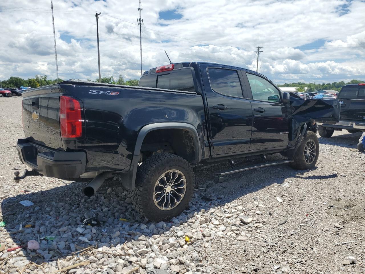 2018 Chevrolet Colorado VIN 1GCPTEE18J1232796 Copart auction photo, front end damage thumbnail 3