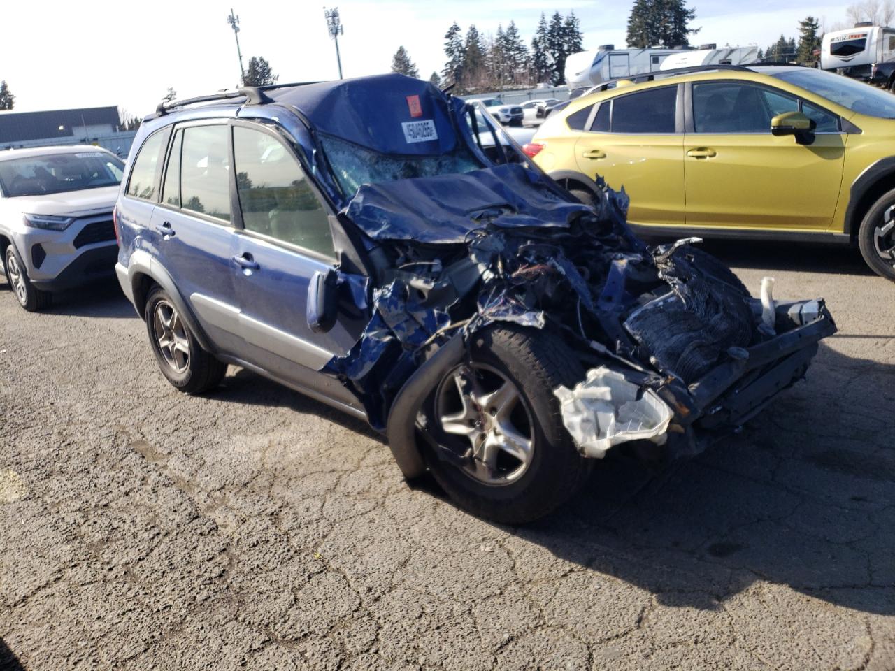 2004 Toyota RAV 4 VIN JTEGD20V240027714 Copart auction photo, all over damage thumbnail 4
