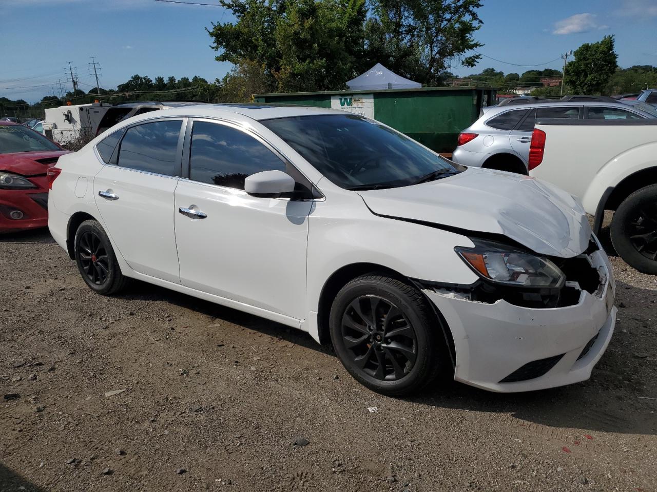 2017 Nissan Sentra VIN 3N1AB7AP4HY226369 Copart auction photo, front end damage thumbnail 4