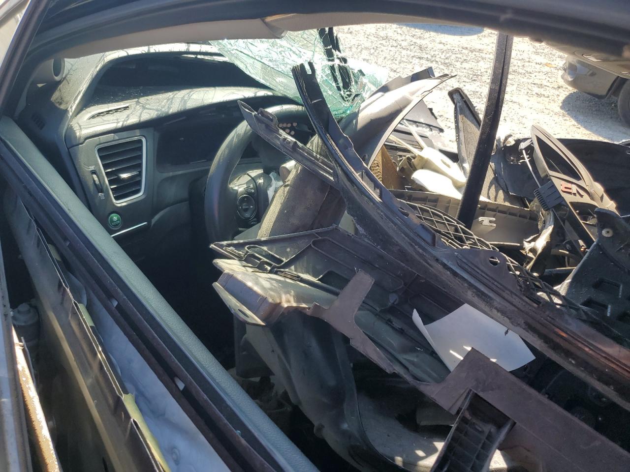 2014 Honda Civic VIN 2HGFG3B55EH518447 Copart auction photo, all over damage thumbnail 8