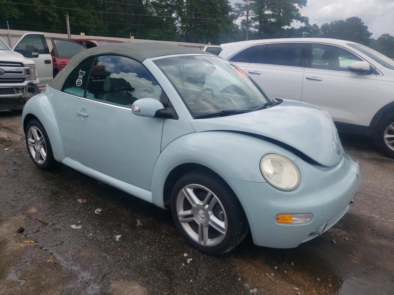 2005 Volkswagen Beetle VIN 3VWCD31Y15M307878 Copart auction photo, front end damage thumbnail 4