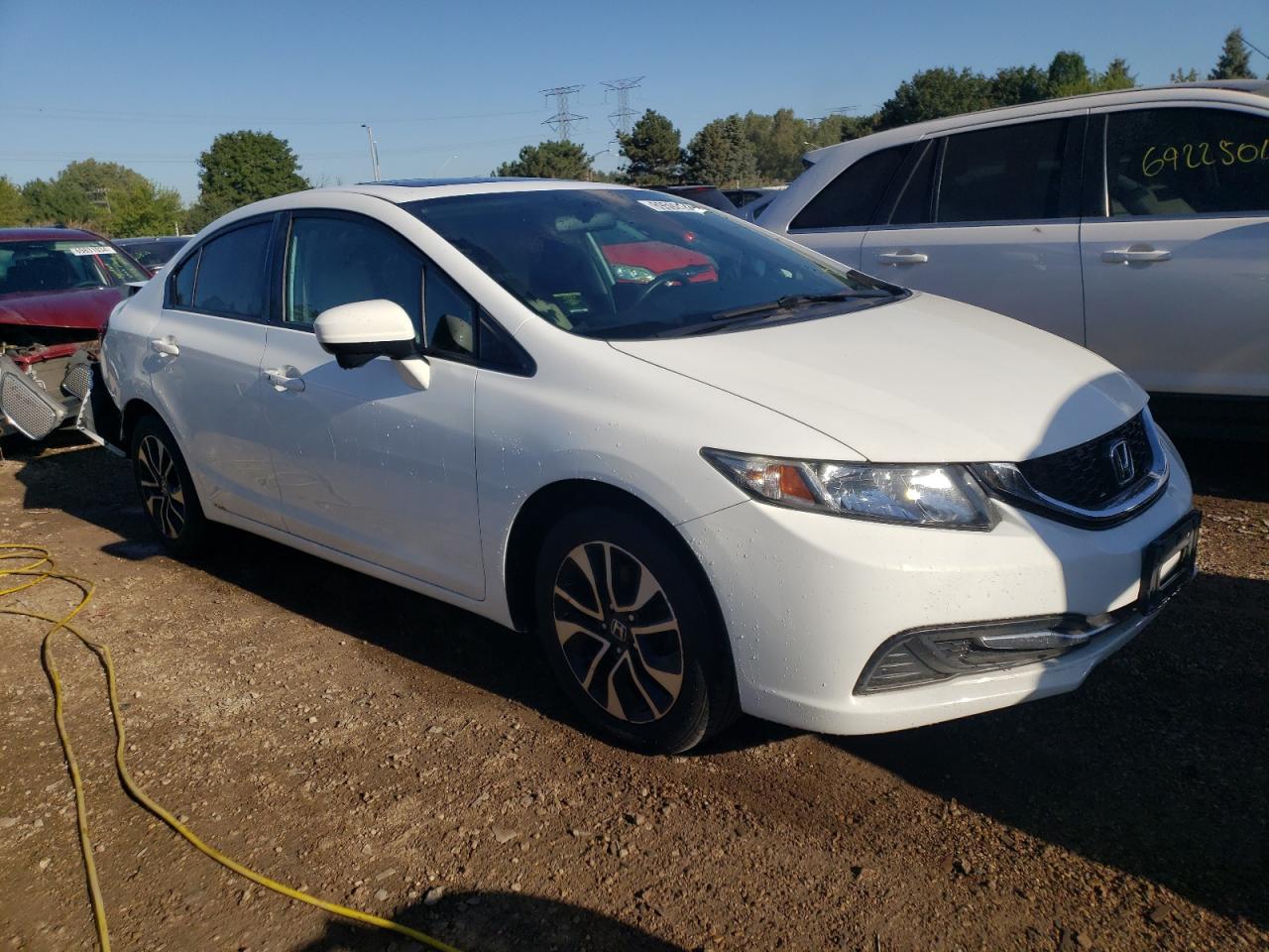 2015 Honda Civic VIN 19XFB2F86FE110211 Copart auction photo, rear end damage thumbnail 4