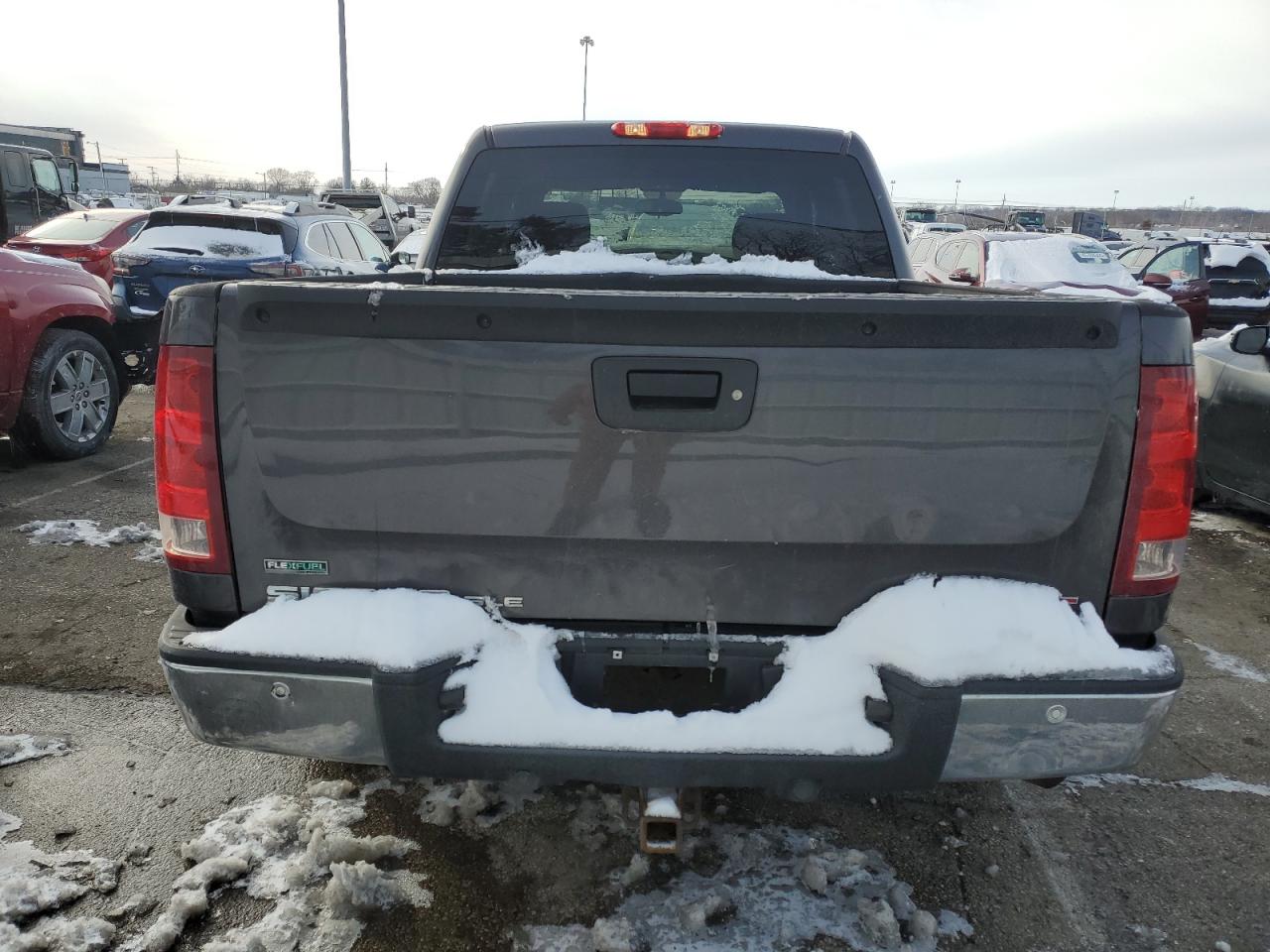 2011 GMC Sierra VIN 3GTP2VE31BG197932 Copart auction photo, side damage thumbnail 6