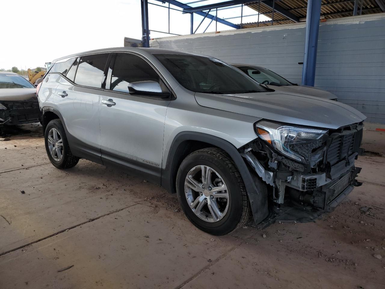 2018 GMC Terrain VIN 3GKALMEV0JL381056 Copart auction photo, front end / rear end damage thumbnail 4