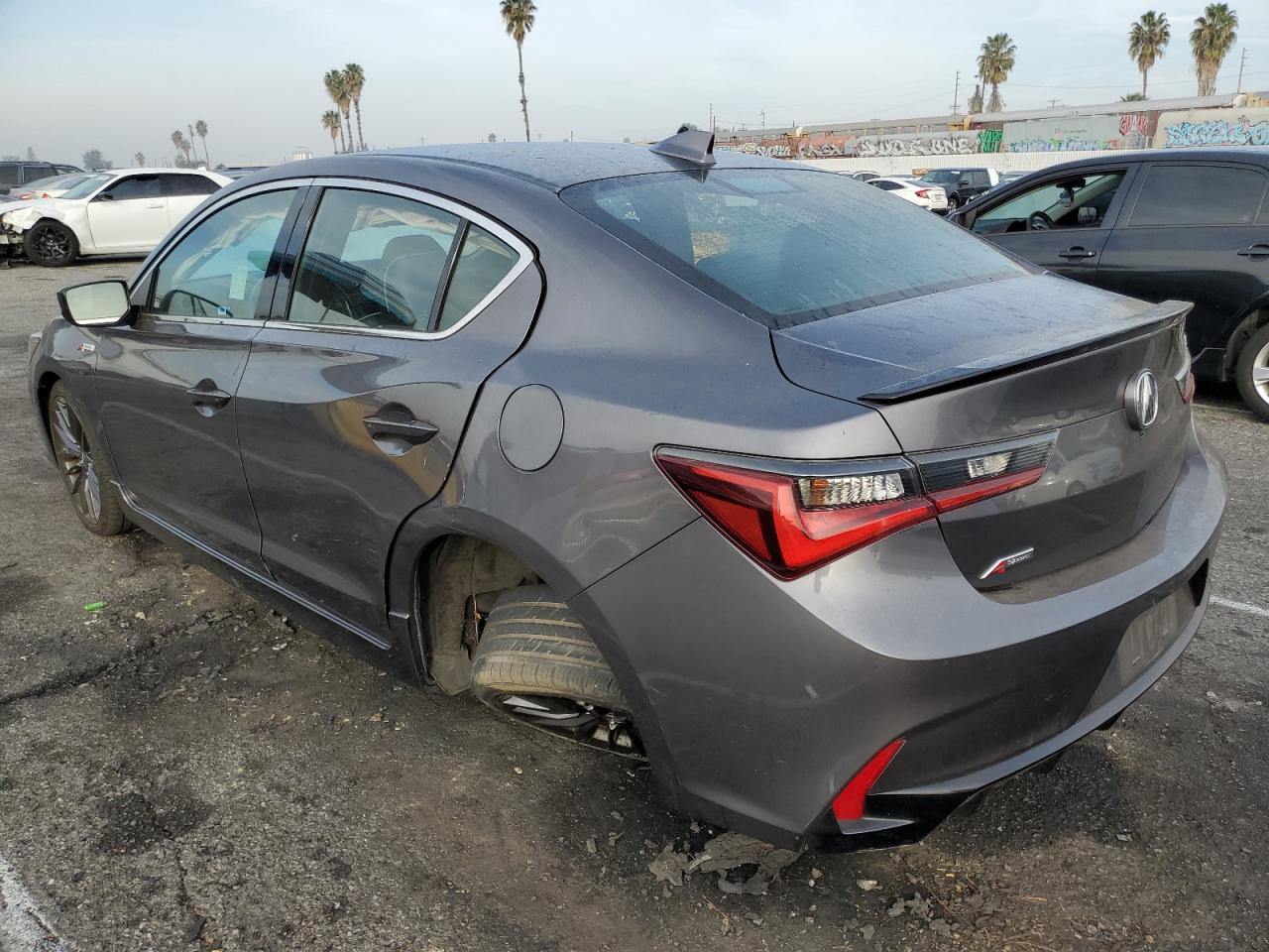 2019 Acura ILX VIN 19UDE2F8XKA010626 Copart auction photo, rear end / side damage thumbnail 2
