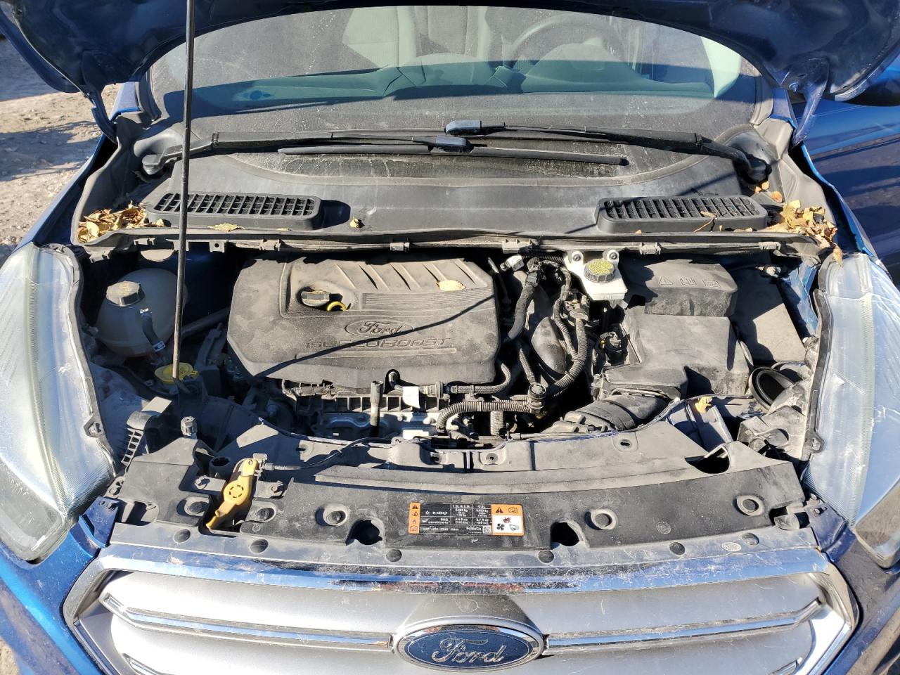 2017 Ford Escape VIN 1FMCU0GDXHUA81390 Copart auction photo, rear end damage thumbnail 12