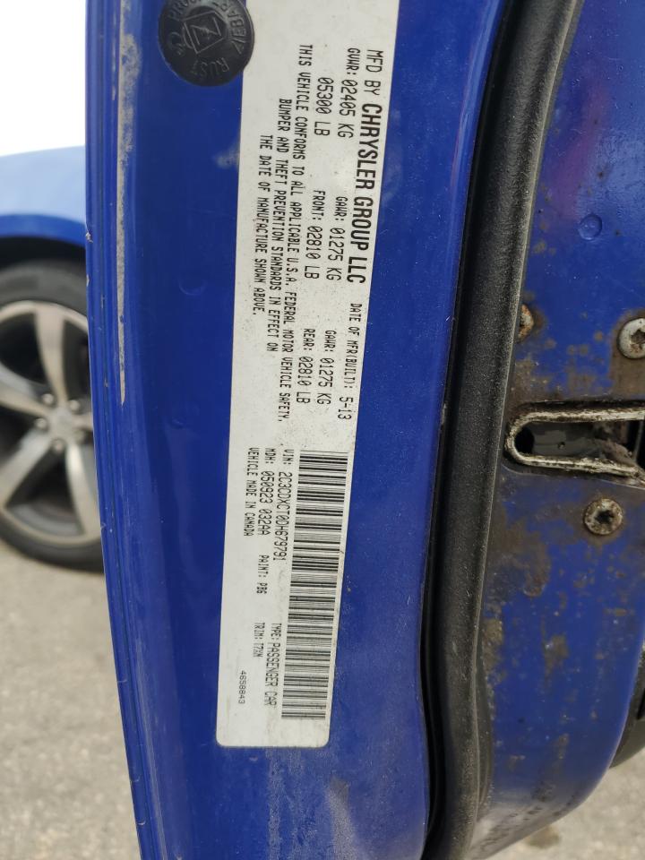 2013 Dodge Charger VIN 2C3CDXCT0DH679791 Copart auction photo, rear end damage thumbnail 12