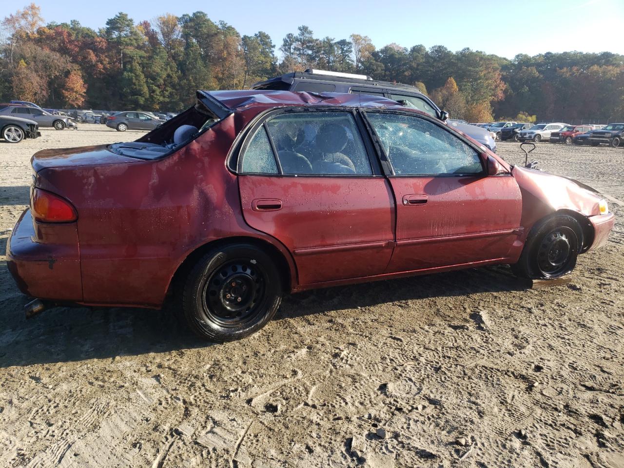 1998 Toyota Corolla VIN 1NXBR18E8WZ101644 Copart auction photo, rollover / all over damage thumbnail 3