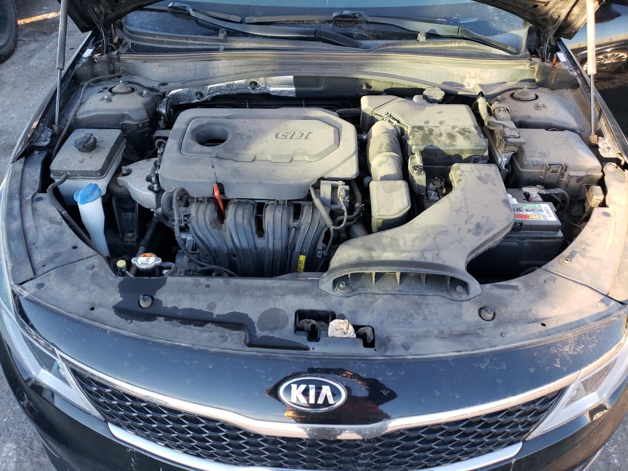 2016 KIA Optima VIN 5XXGT4L35GG076437 Copart auction photo, vandalism damage thumbnail 11