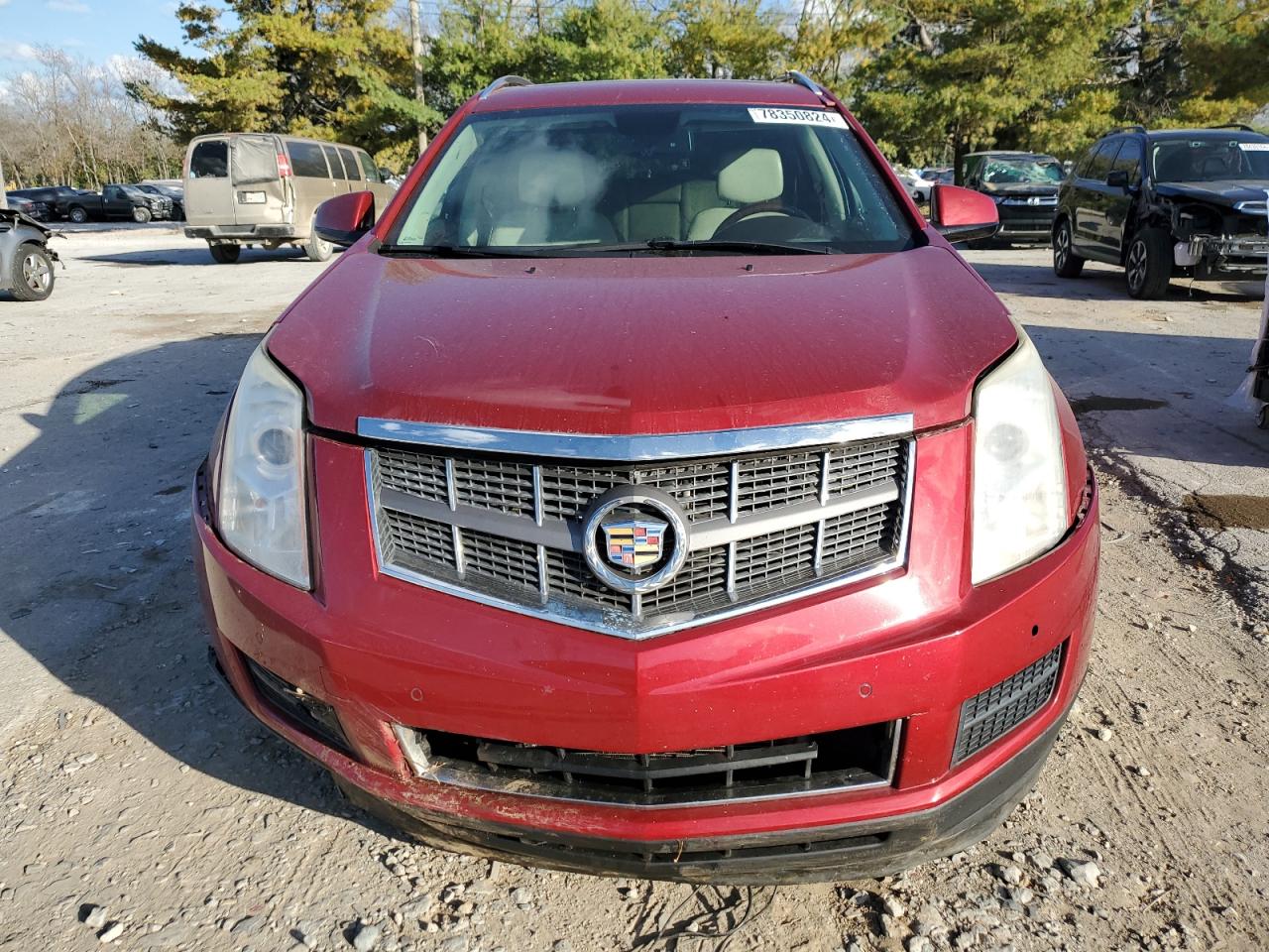 2011 Cadillac SRX VIN 3GYFNAEY2BS614747 Copart auction photo, front end damage thumbnail 5