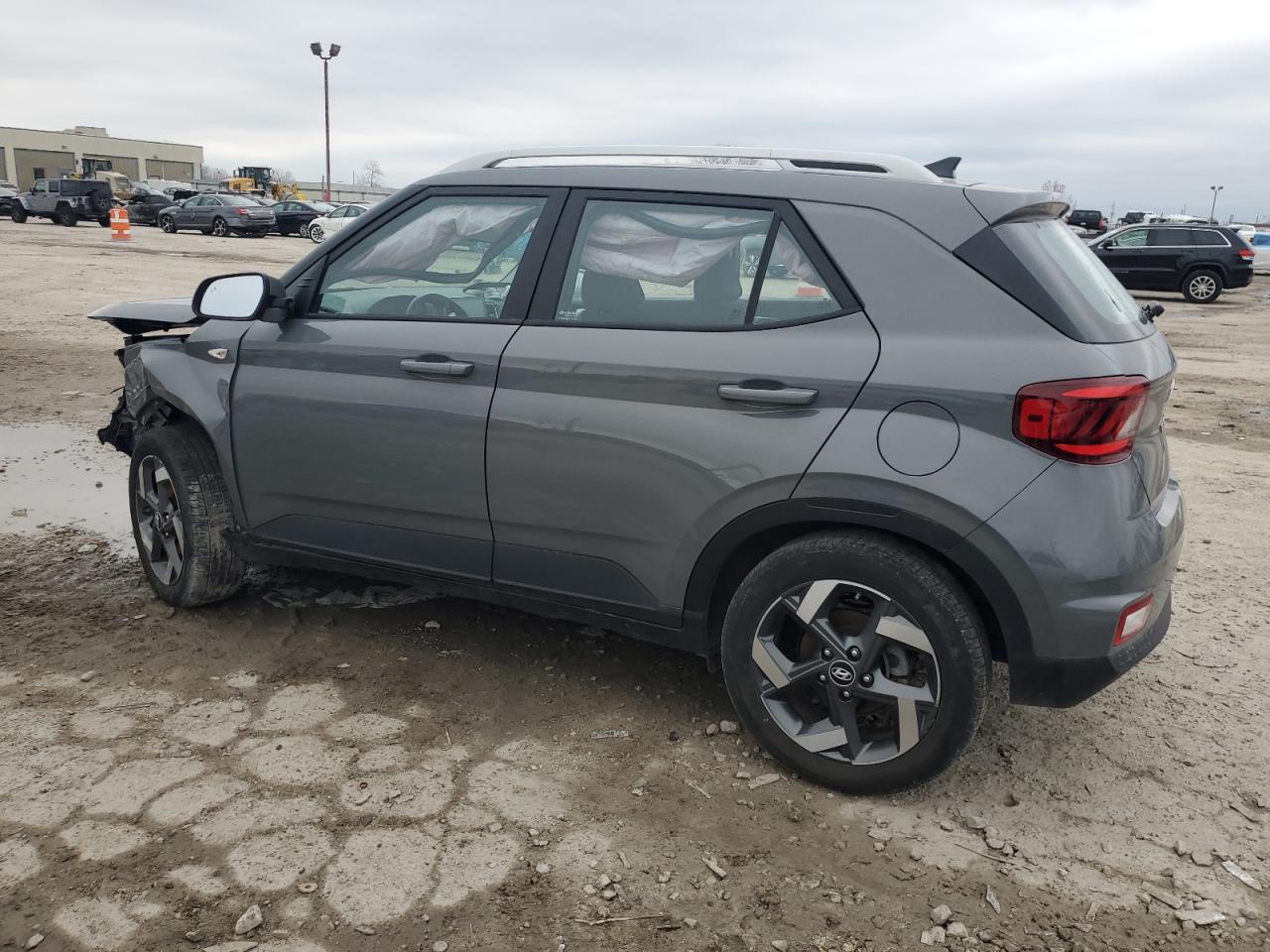 2021 Hyundai Venue VIN KMHRC8A39MU101702 Copart auction photo, front end / undercarriage damage thumbnail 2