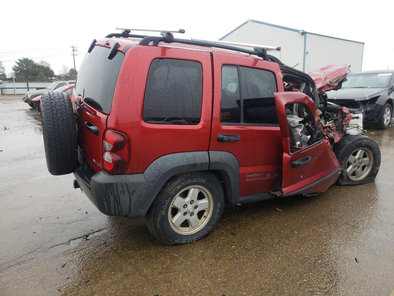 2006 Jeep Liberty (North America) VIN 1J4GL48K96W252574 Copart auction photo, side / front end damage thumbnail 3