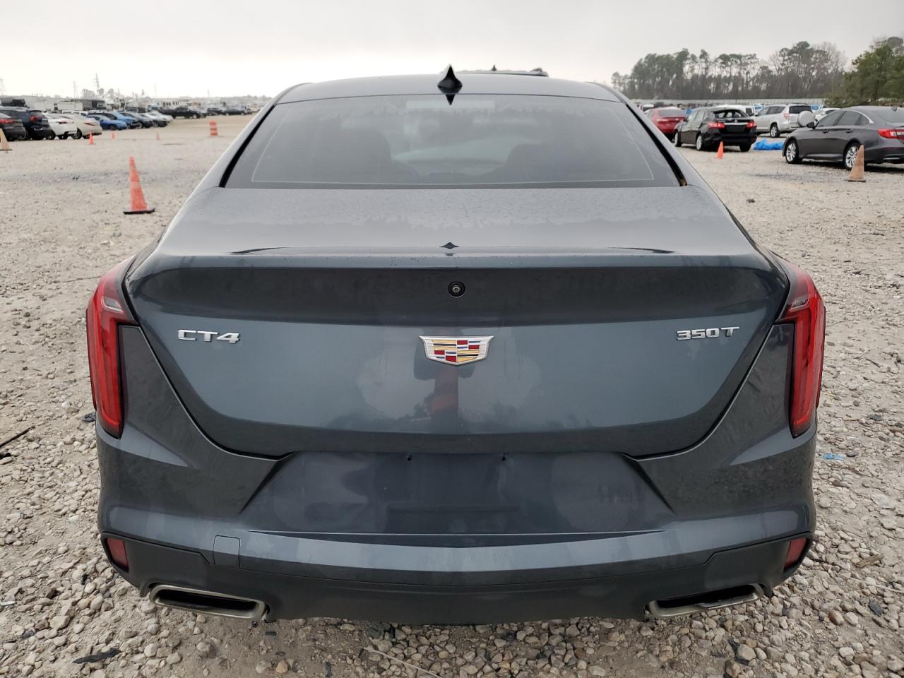 2021 Cadillac CT4 VIN 1G6DJ5RK7M0112741 Copart auction photo, front end / side damage thumbnail 6