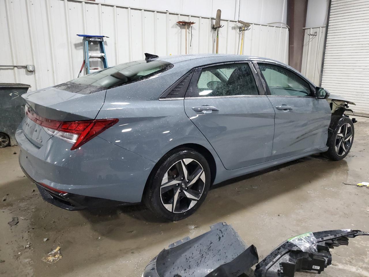 2023 Hyundai Elantra VIN KMHLP4AG9PU383270 Copart auction photo, front end / side damage thumbnail 3