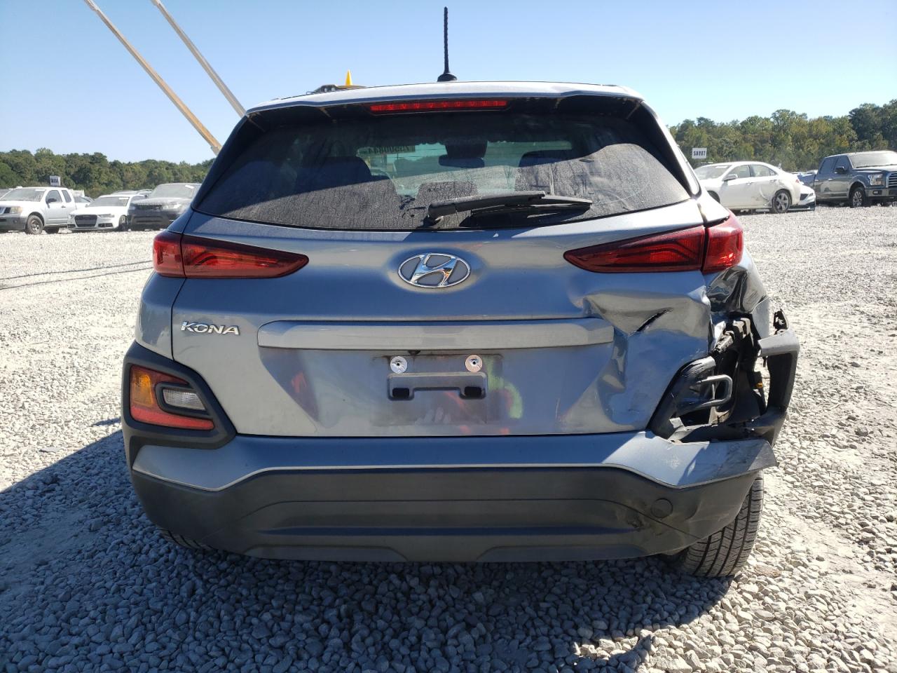 2020 Hyundai Kona VIN KM8K12AA1LU522184 Copart auction photo, front end / rear end damage thumbnail 6