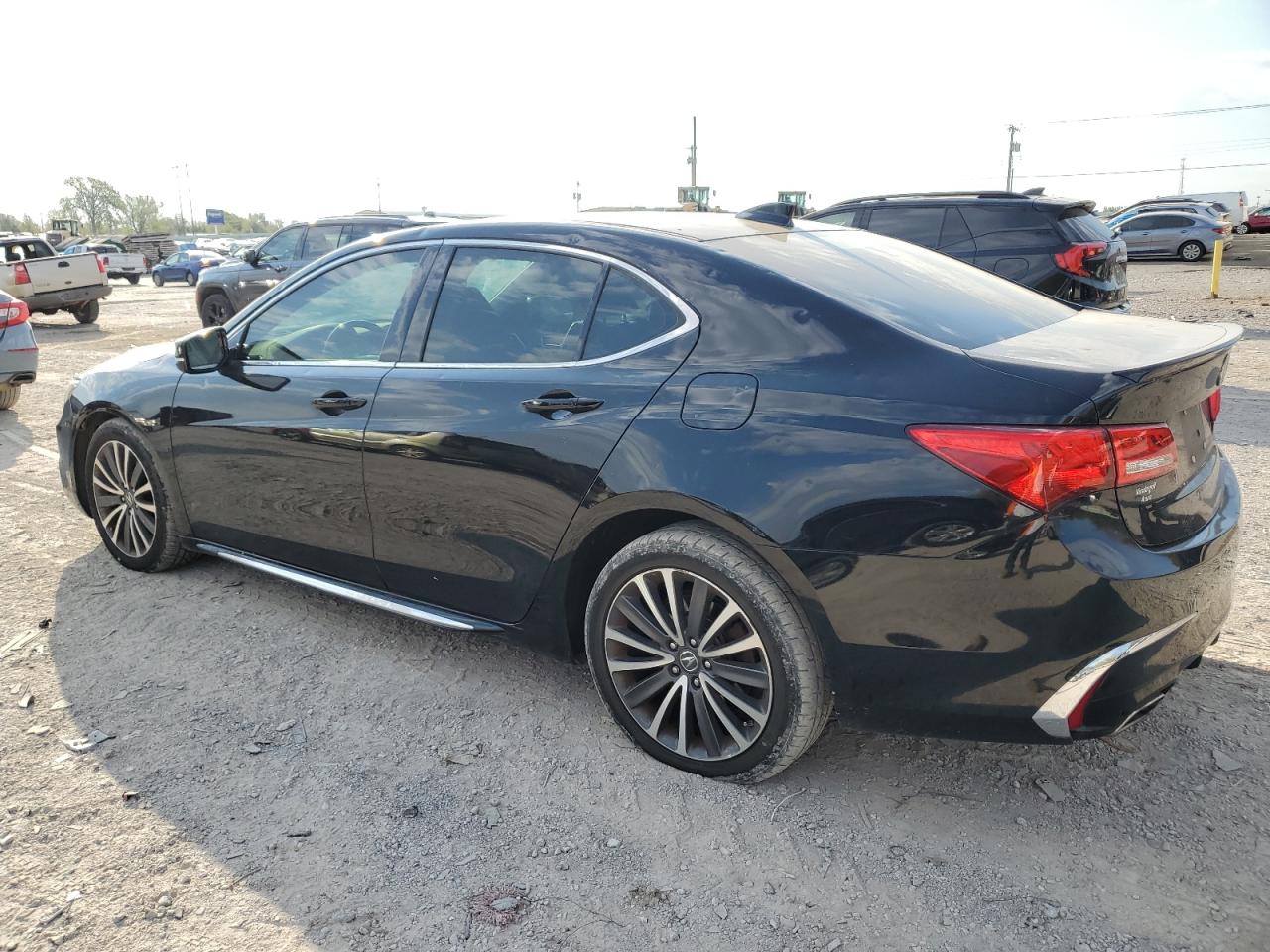 2018 Acura TLX VIN 19UUB2F72JA001773 Copart auction photo, front end / hail damage thumbnail 2